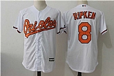 Baltimore Orioles #8 Cal Ripken Jr White New Cool Base Jersey,baseball caps,new era cap wholesale,wholesale hats